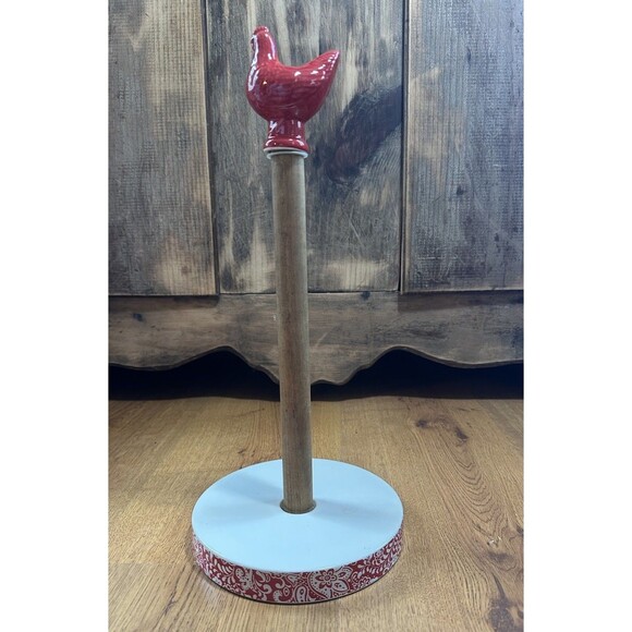 The Pioneer Woman Flea Market Red Hen Paper Towel Holder - Picture 5 of 9